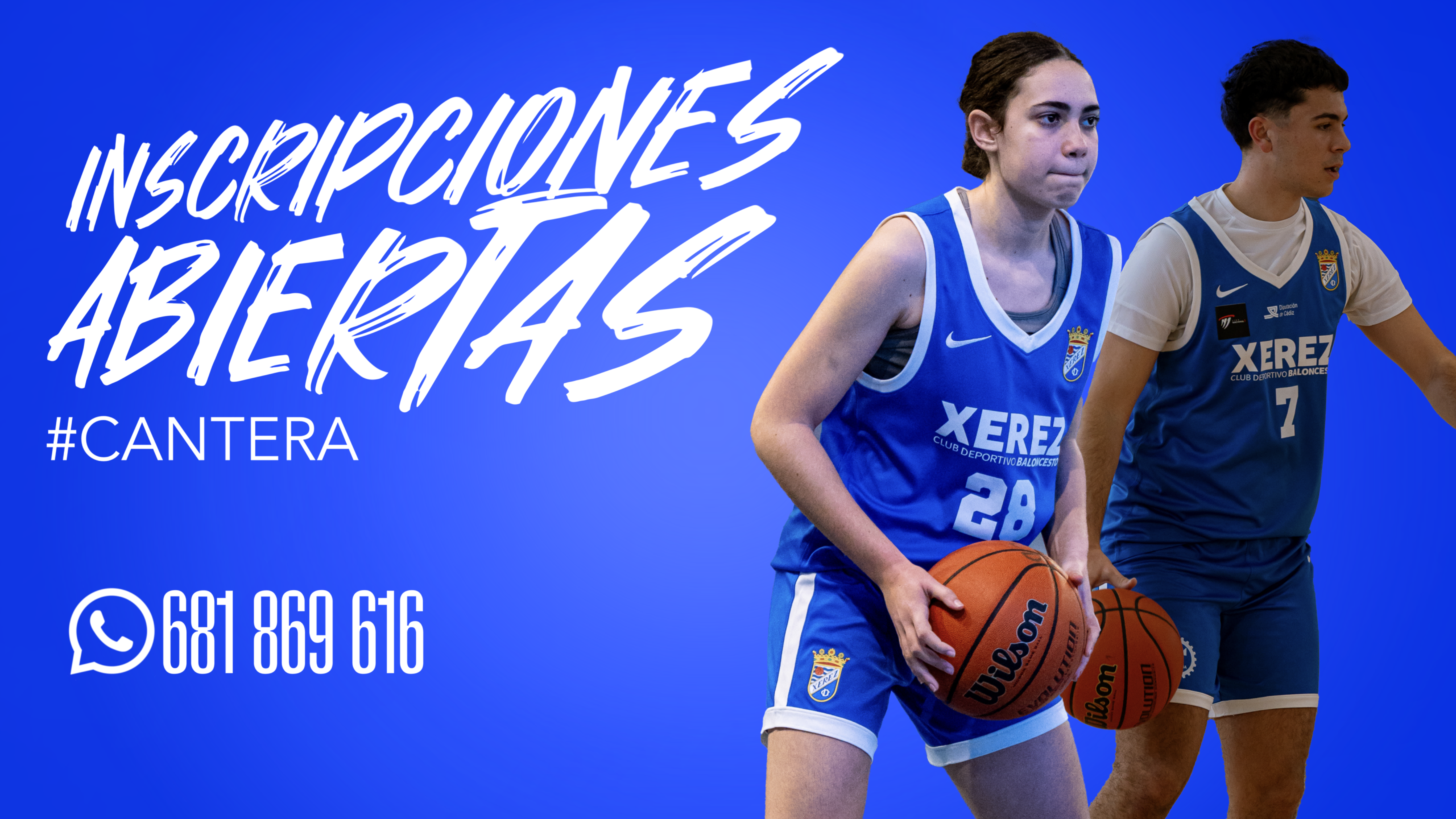 🏀 ¡INSCRIPCIONES ABIERTAS PARA LA CANTERA! 🔵⚪